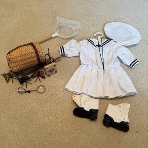 Samantha of Pleasant Company middy outfit and nature paraphanalia